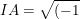 \dpi{100} \small IA=\sqrt{(-1)^2+(4.(-1)+1)^2}=\sqrt{10}